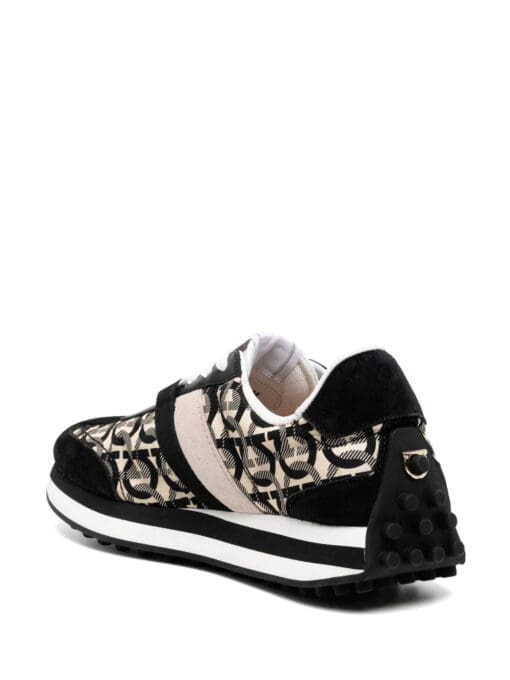 Ferragamo Gancini-print low-top sneakers - Image 3