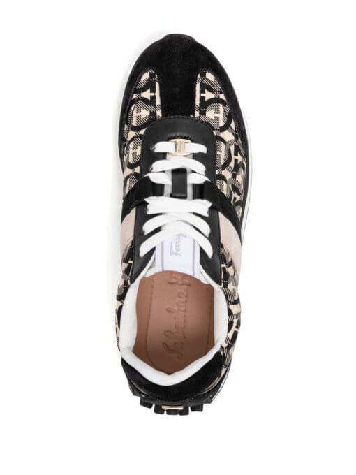 Ferragamo Gancini-print low-top sneakers - Image 4