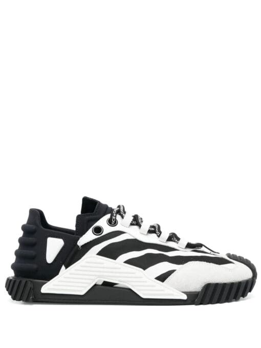 Dolce & gabbana  panelled lace-up sneakers