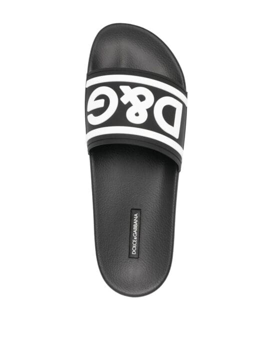 Dolce & Gabbana  logo-print beach sliders - Image 4