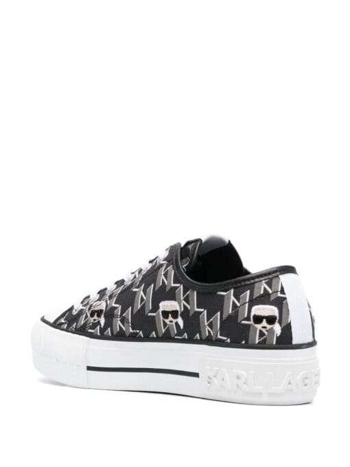 Karl Lagerfeld monogram-print low-top sneakers - Image 3