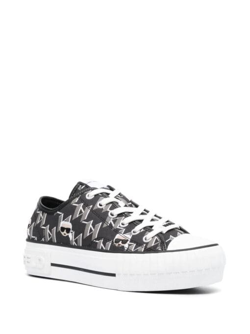 Karl Lagerfeld monogram-print low-top sneakers - Image 2