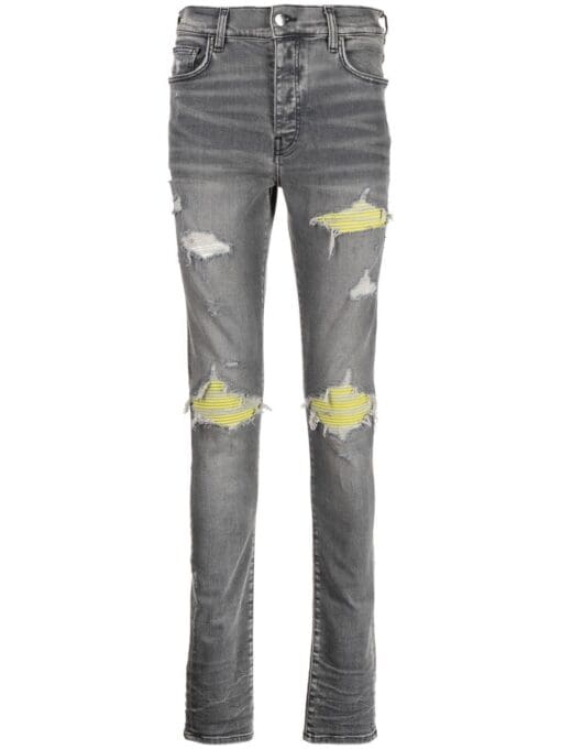 Amiri mid-rise ripped skinny jeans