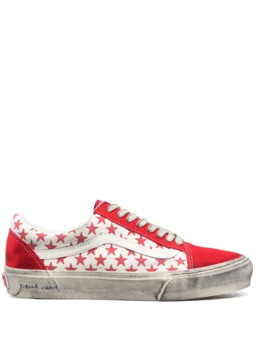 Vans two-tone star-print sneakers