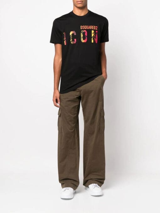 Dsquared2 Icon tropical logo-print T-shirt - Image 2