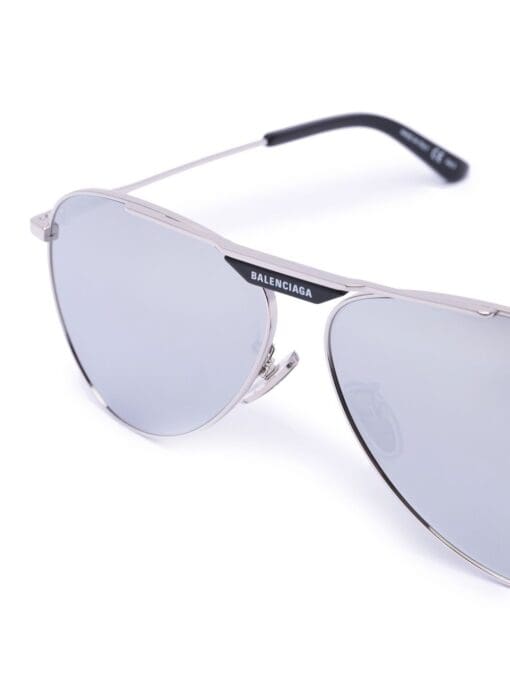 Balenciaga Eyewear logo-tag pilot-frame sunglasses - Image 3