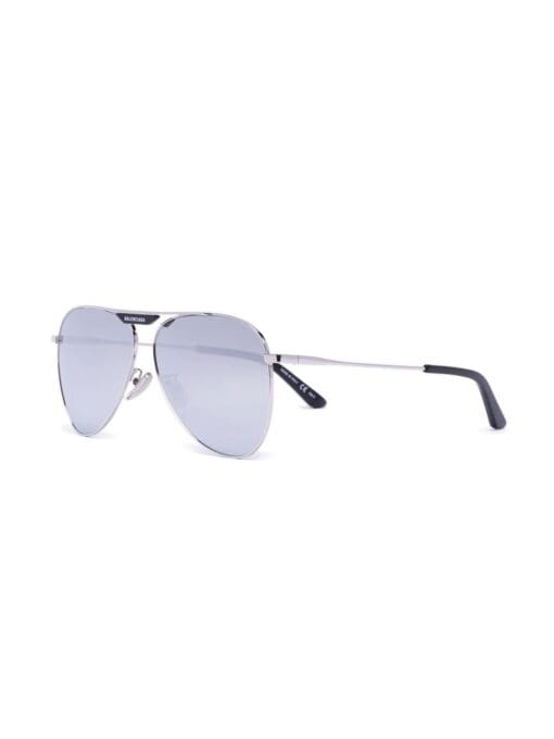 Balenciaga Eyewear logo-tag pilot-frame sunglasses - Image 2