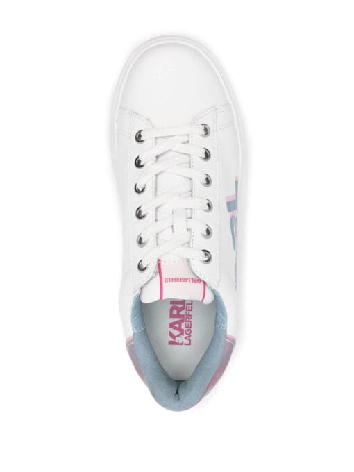 Karl Lagerfeld logo-print lace-up sneakers - Image 4