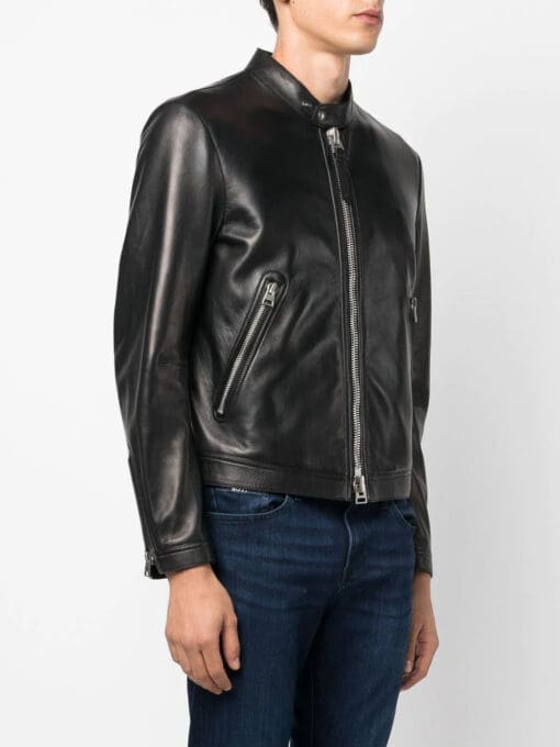 TOM FORD  zip-front leather jacket - Image 3