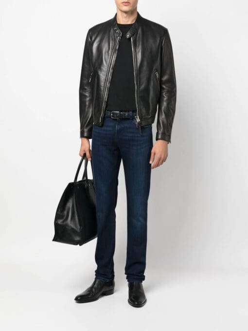 TOM FORD  zip-front leather jacket - Image 2