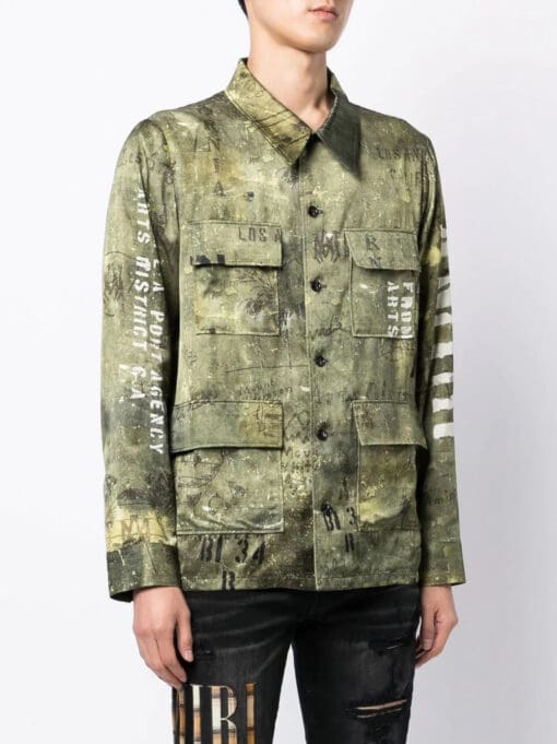 Amiri Army Stencil M-65 shirt - Image 3