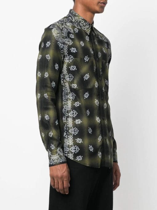 Amiri bandana-print checked shirt - Image 3