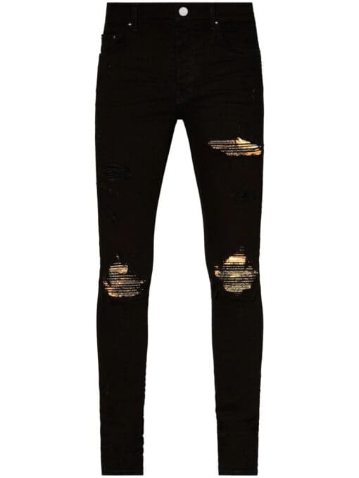 Amiri Aloha low-rise skinny jeans