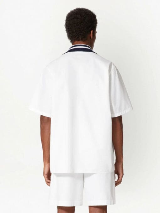 Valentino logo-patch cotton bowling shirt - Image 4