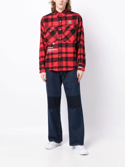 A Bathing Ape check-pattern long-sleeve shirt - Image 2