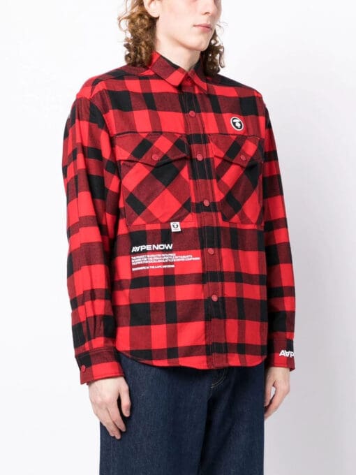 A Bathing Ape check-pattern long-sleeve shirt - Image 3