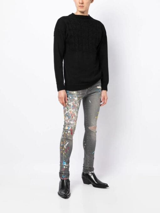 Amiri paint-splattered skinny jeans - Image 2