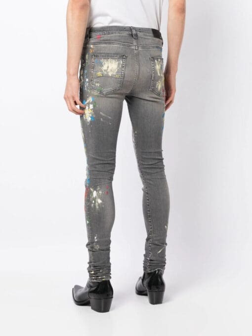 Amiri paint-splattered skinny jeans - Image 4