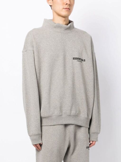 FEAR OF GOD ESSENTIALS  logo-print cotton-blend sweatshirt - Image 3