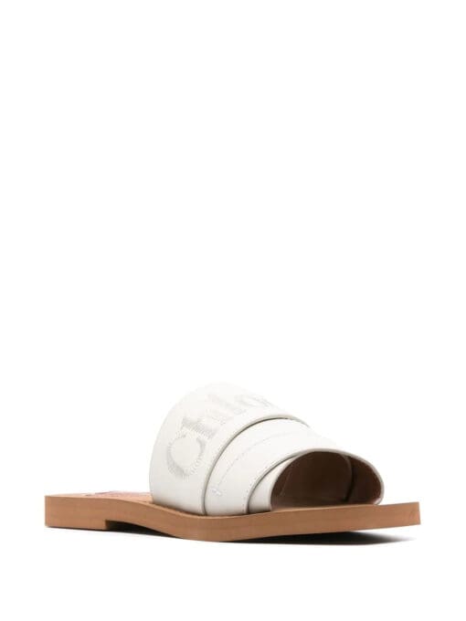 Chloé Woody logo-embroidered sandals - Image 2