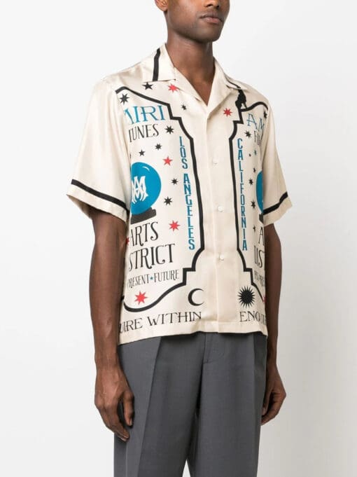 Amiri graphic-print silk shirt - Image 3