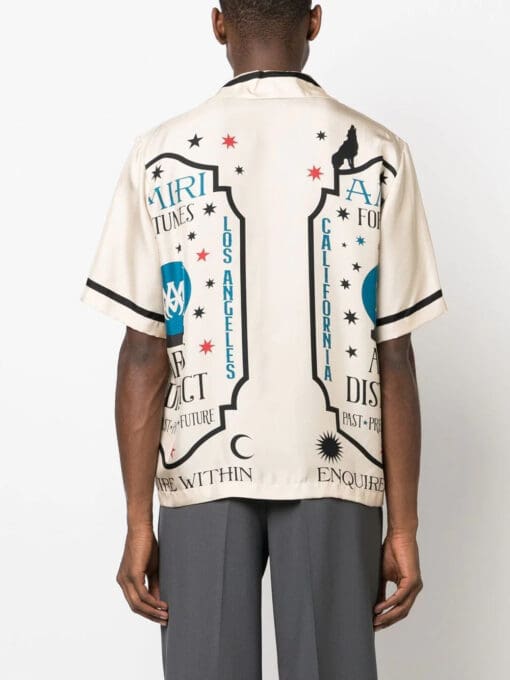 Amiri graphic-print silk shirt - Image 4