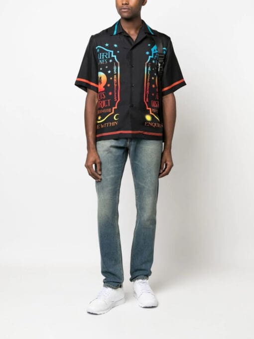 Amiri graphic-print silk shirt - Image 2