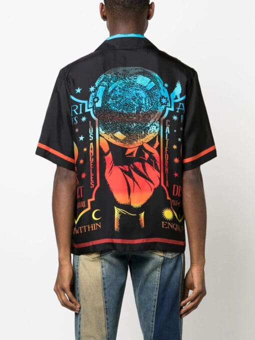 Amiri graphic-print silk shirt - Image 3