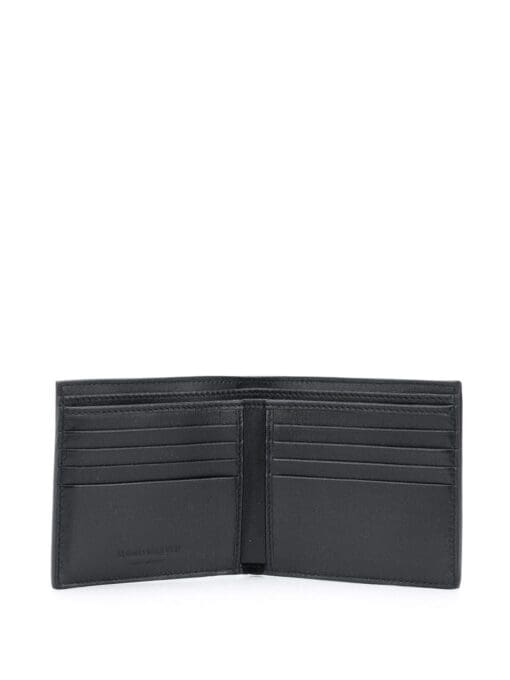 Alexander McQueen  skeleton embossed bifold wallet - Image 3