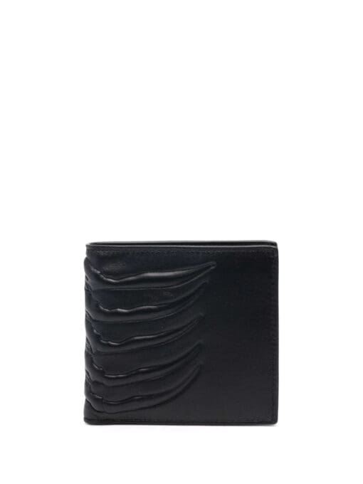 Alexander McQueen  skeleton embossed bifold wallet - Image 2