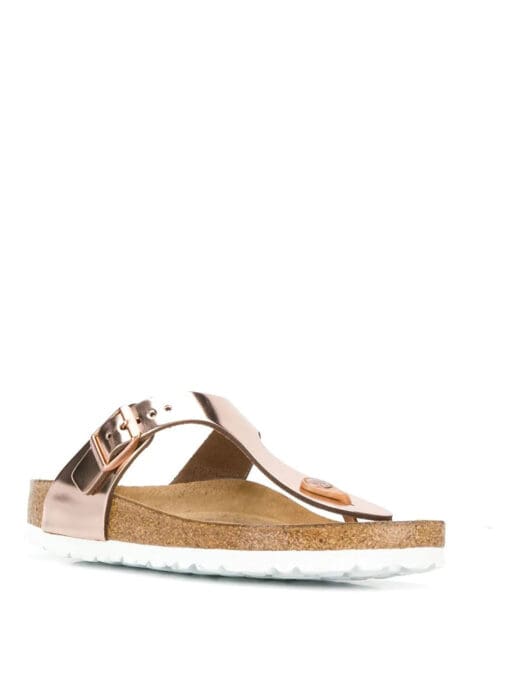 Birkenstock  metallic thong strap sandals - Image 2