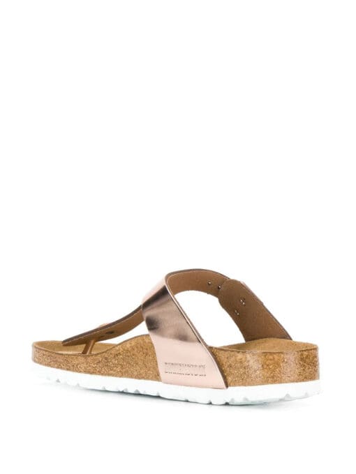 Birkenstock  metallic thong strap sandals - Image 3