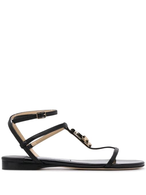 Jimmy Choo  Alodie logo flat sandals