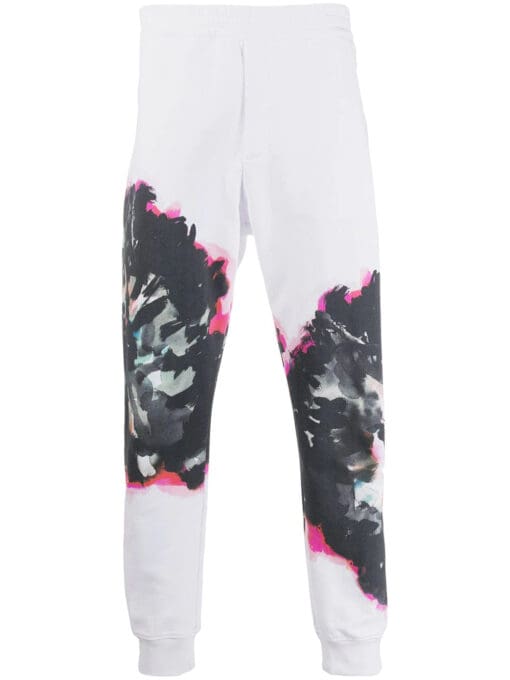 Alexander McQueen  abstract print track pants