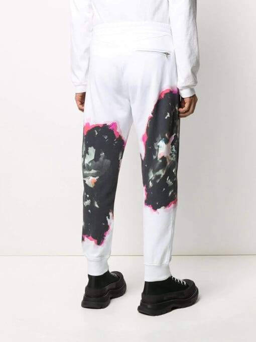 Alexander McQueen  abstract print track pants - Image 4