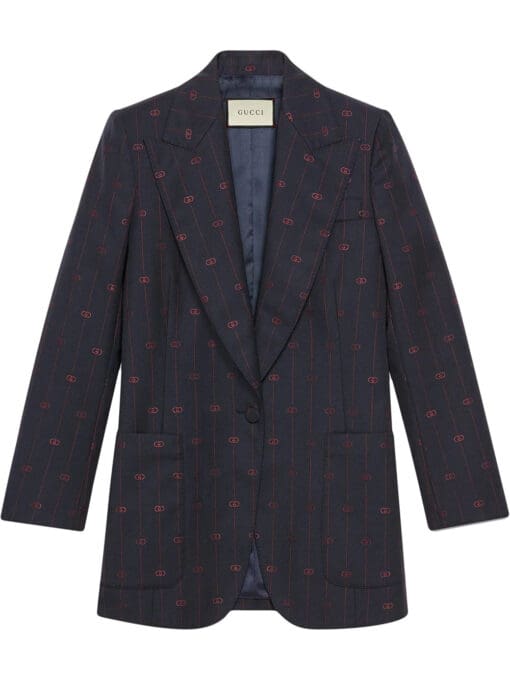 Gucci  Retro GG striped blazer