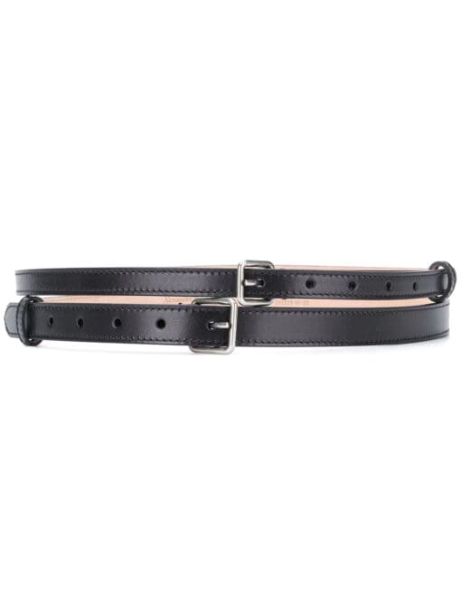 Alexander McQueen  double buckle belt