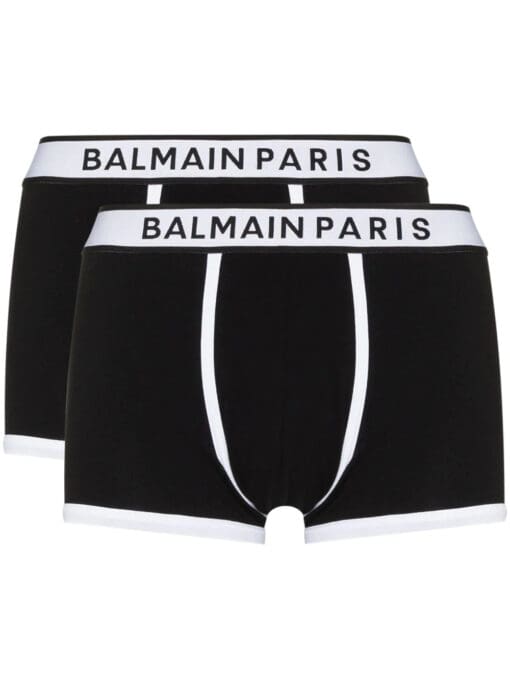 Balmain  logo-waistband set of two boxer shorts