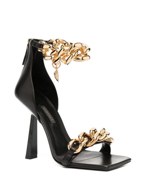 Versace  chain-embellished Medusa sandals - Image 2