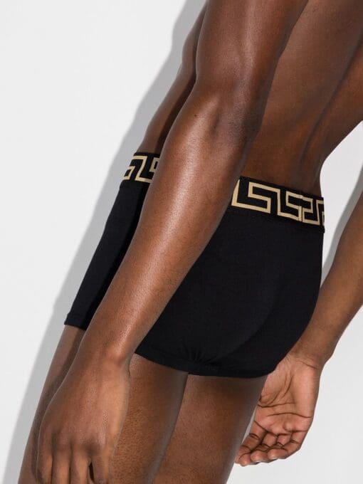 Versace  logo-waistband set of three boxer shorts - Image 3