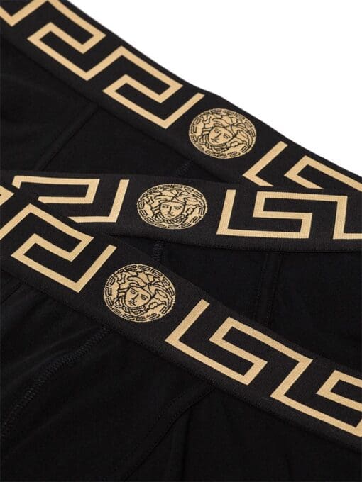 Versace  logo-waistband set of three boxer shorts - Image 4