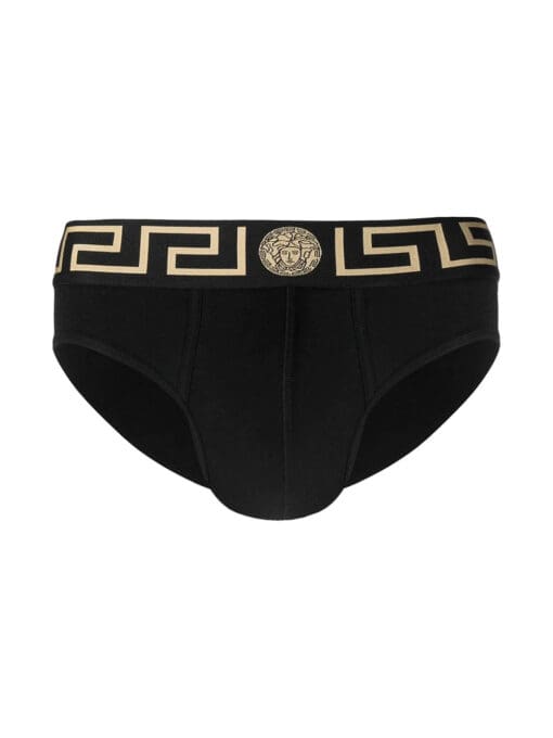 Versace  Greca-print cotton briefs set - Image 2