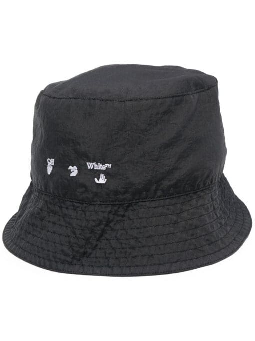 Off-White  logo-print bucket hat