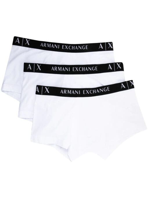 Armani Exchange  logo-waistband boxer pack