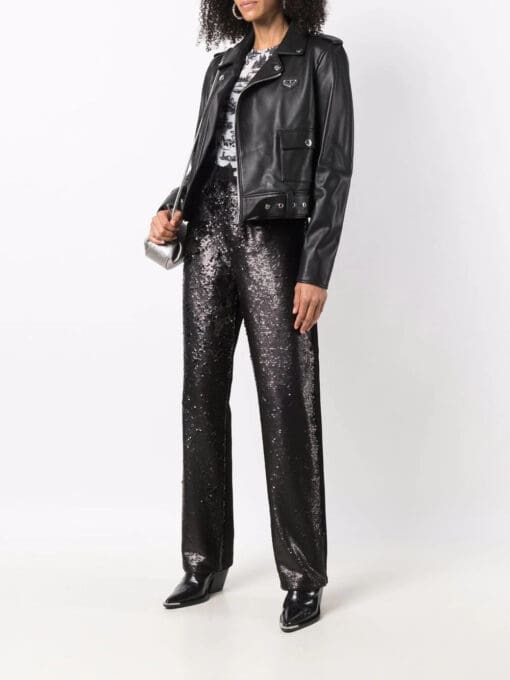 Philipp Plein  leather biker jacket - Image 2