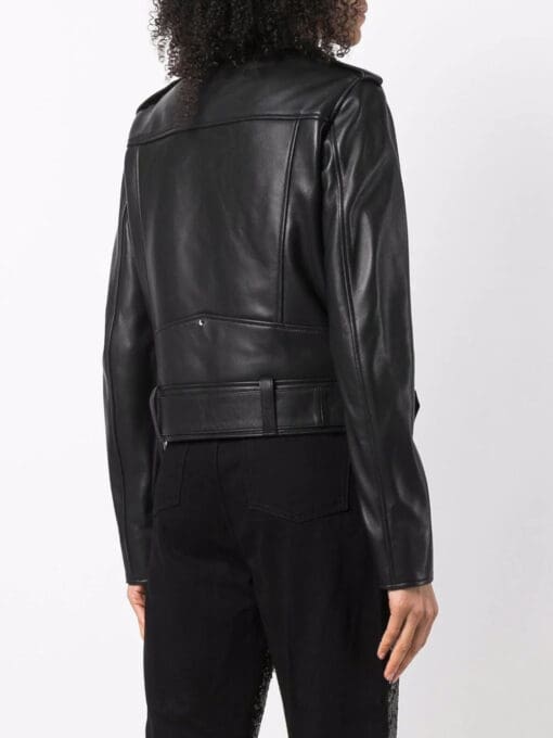 Philipp Plein  leather biker jacket - Image 4