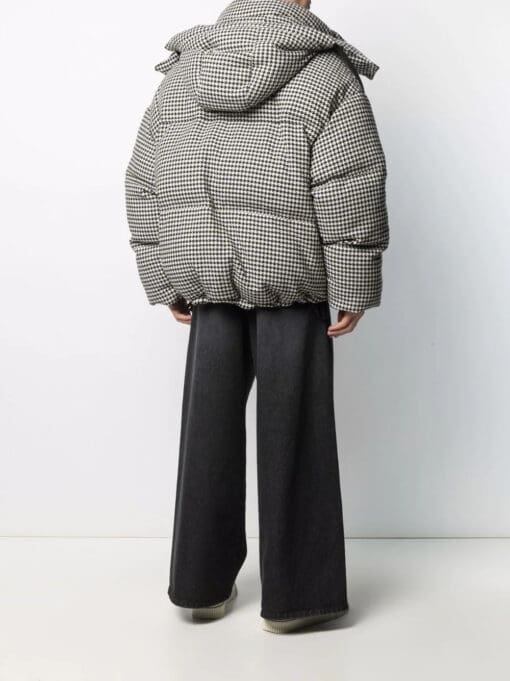 AMI Paris  houndstooth down jacket - Image 4