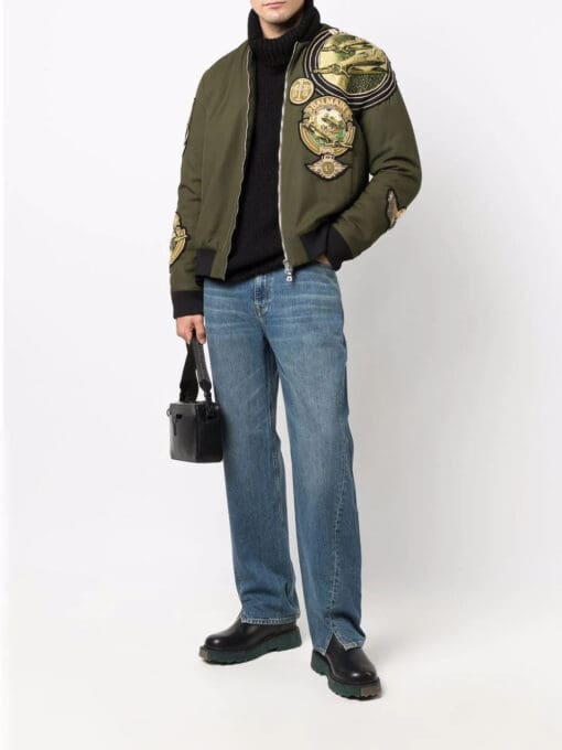 Balmain  multi-badge pilot jacket - Image 2