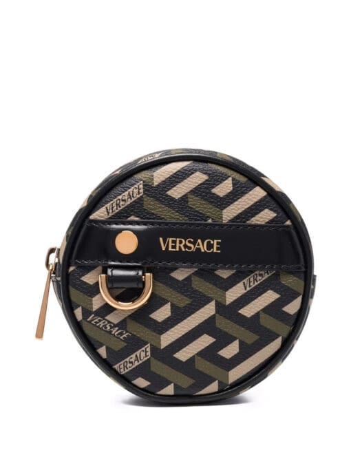 Versace  La Greca circle coin pouch