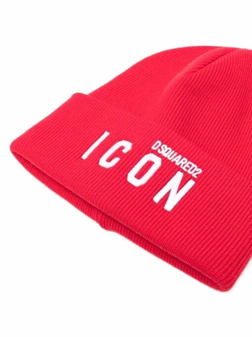 Dsquared2  Icon logo-embroidered knitted beanie - Image 2